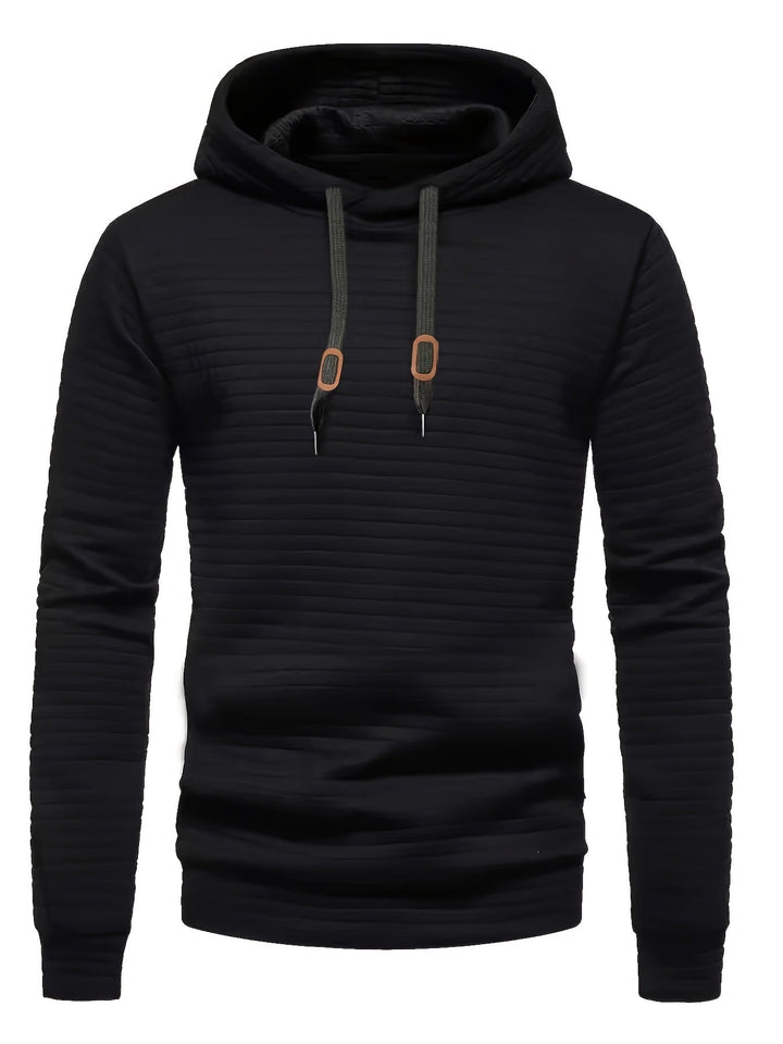 CHECKERED HOODED SWEATSHIRT FOR MEN