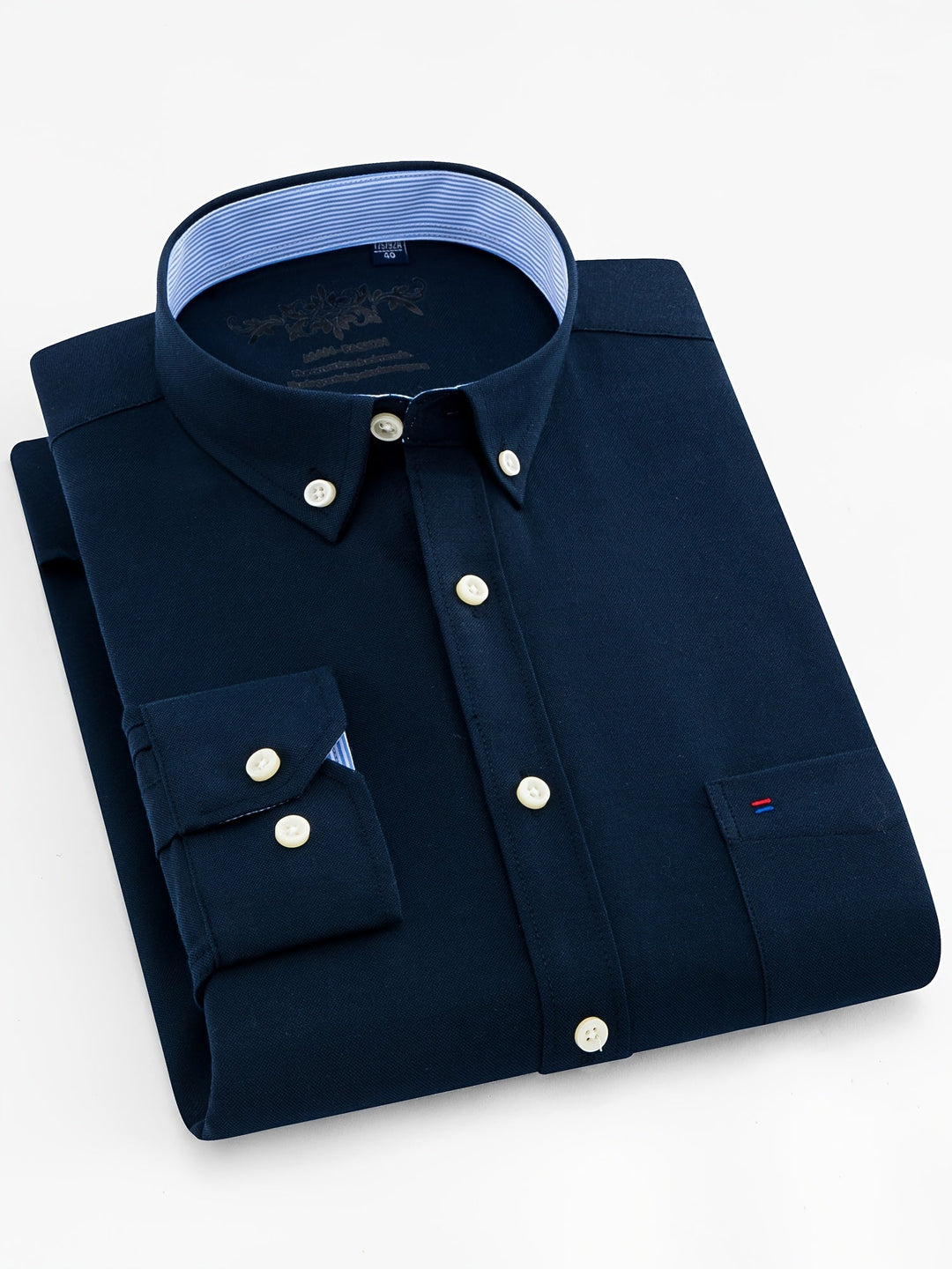 SOLID LAPEL POCKET SHIRT FOR MEN