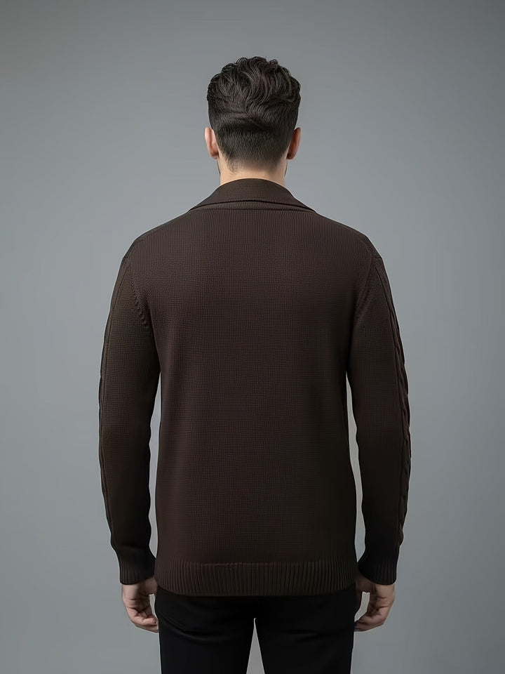 RIBBED KNIT SWEATER FOR MEN