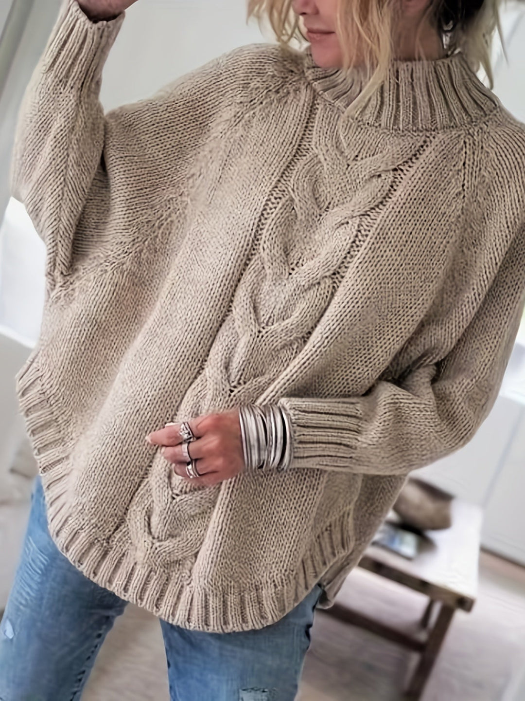 BEAUMONT NICE | PULL CÔTELÉ À OURLET ÉVASÉ POUR FEMMES