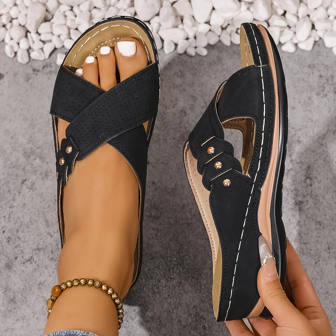 BEAUMONT NICE | SANDALES À TALON COMPENSÉ CHIC POUR FEMMES