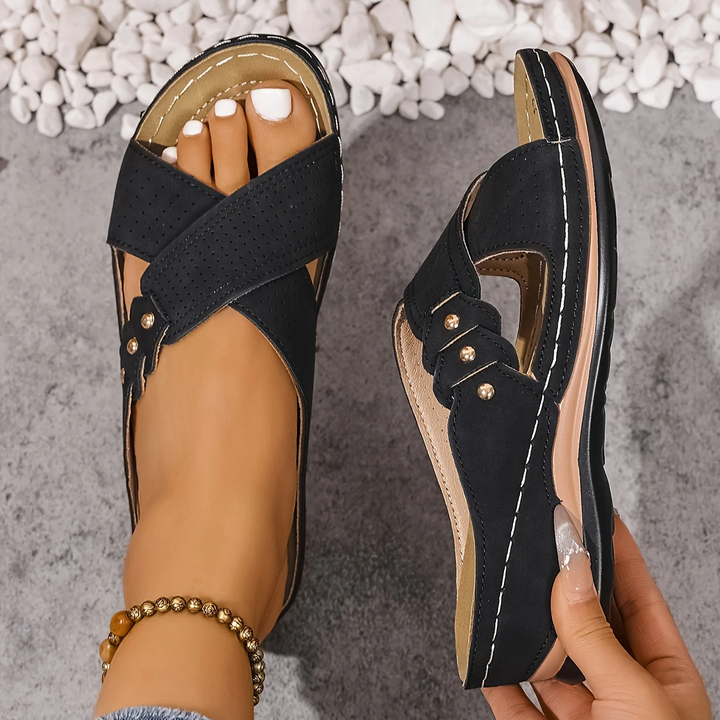 BEAUMONT NICE | SANDALES À TALON COMPENSÉ CHIC POUR FEMMES