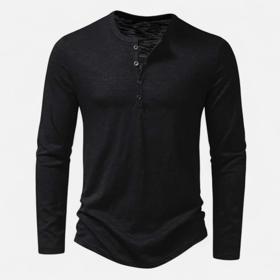 SLIM FIT HENLEY SHIRT FOR MEN