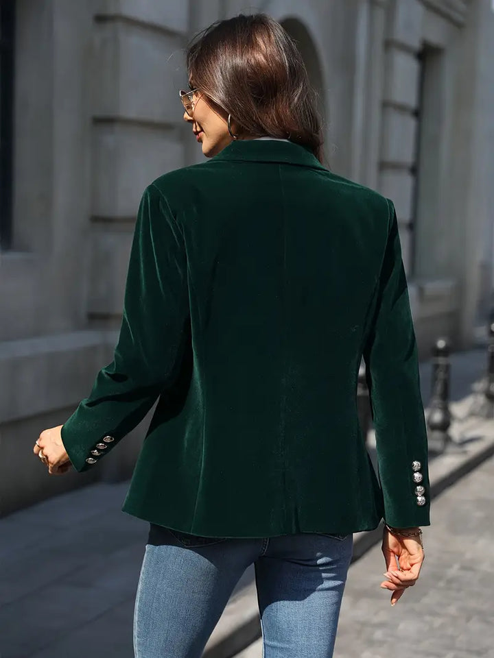 BEAUMONT NICE | BLAZER EN AJUSTÉ AVEC BOUTONS DORÉS POUR FEMMES