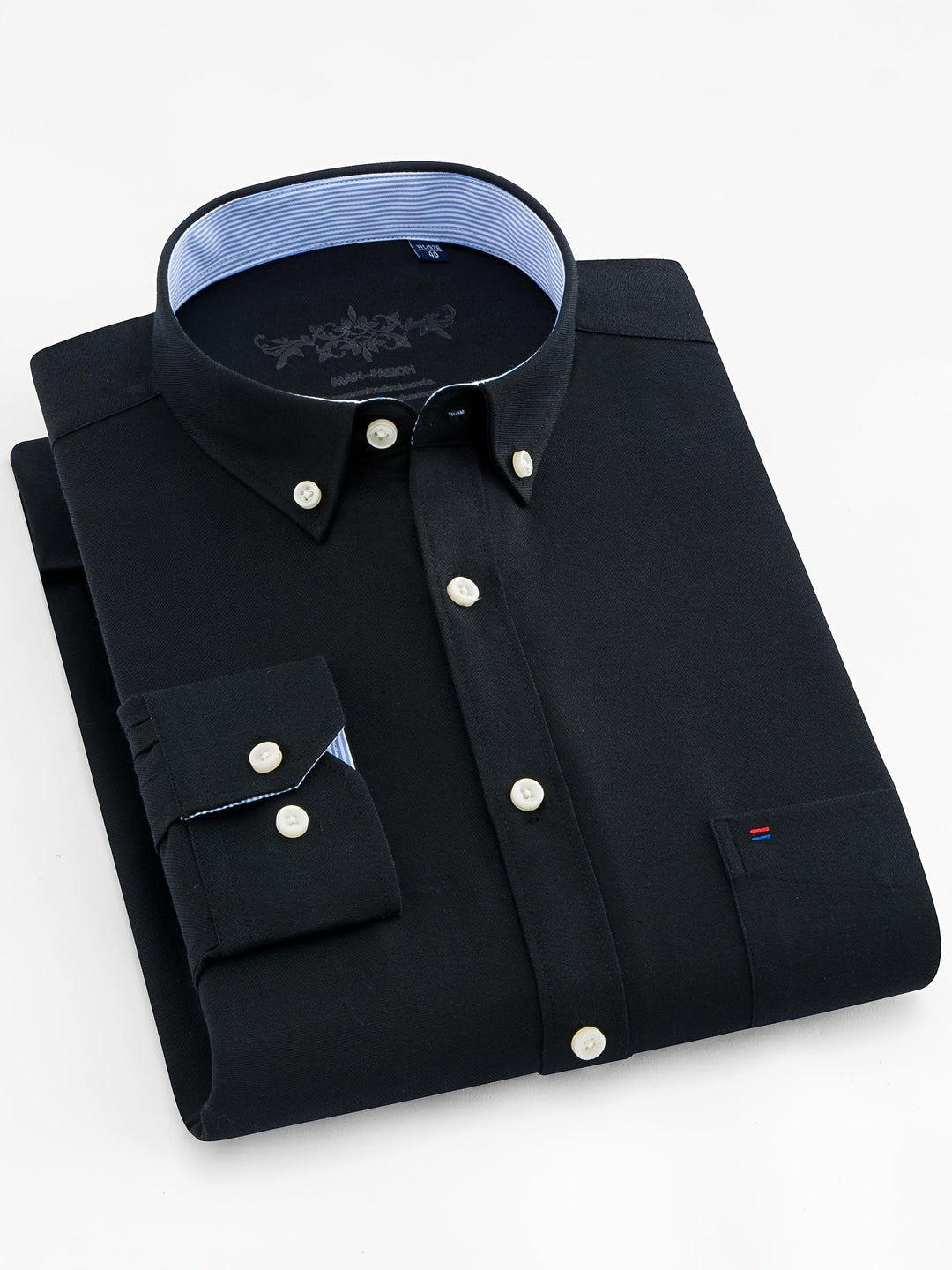 SOLID LAPEL POCKET SHIRT FOR MEN