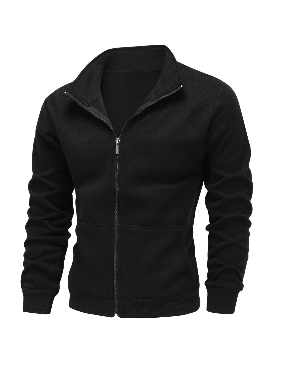 HIGH NECK ZIP HOODIE JACKET FOR MEN