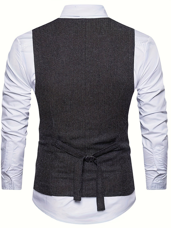 V-NECK WAISTCOAT FOR MEN