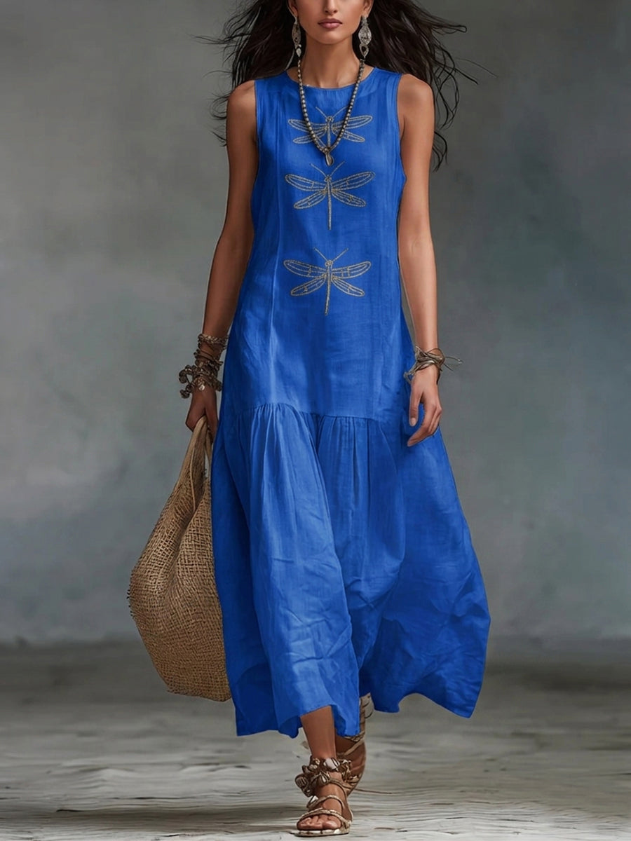 BEAUMONT NICE | CHIC ROBE MAXI SANS MANCHES POUR FEMMES