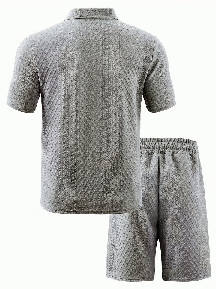 JACQUARD POLO SET FOR MEN