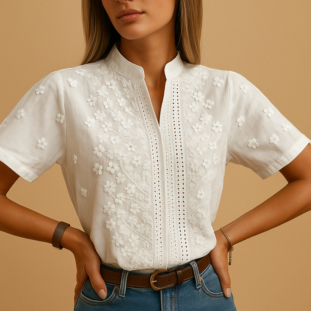 BEAUMONT NICE | BLOUSE BRODÉE CHIC POUR FEMMES
