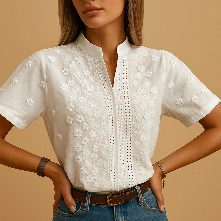 BEAUMONT NICE | BLOUSE BRODÉE CHIC POUR FEMMES