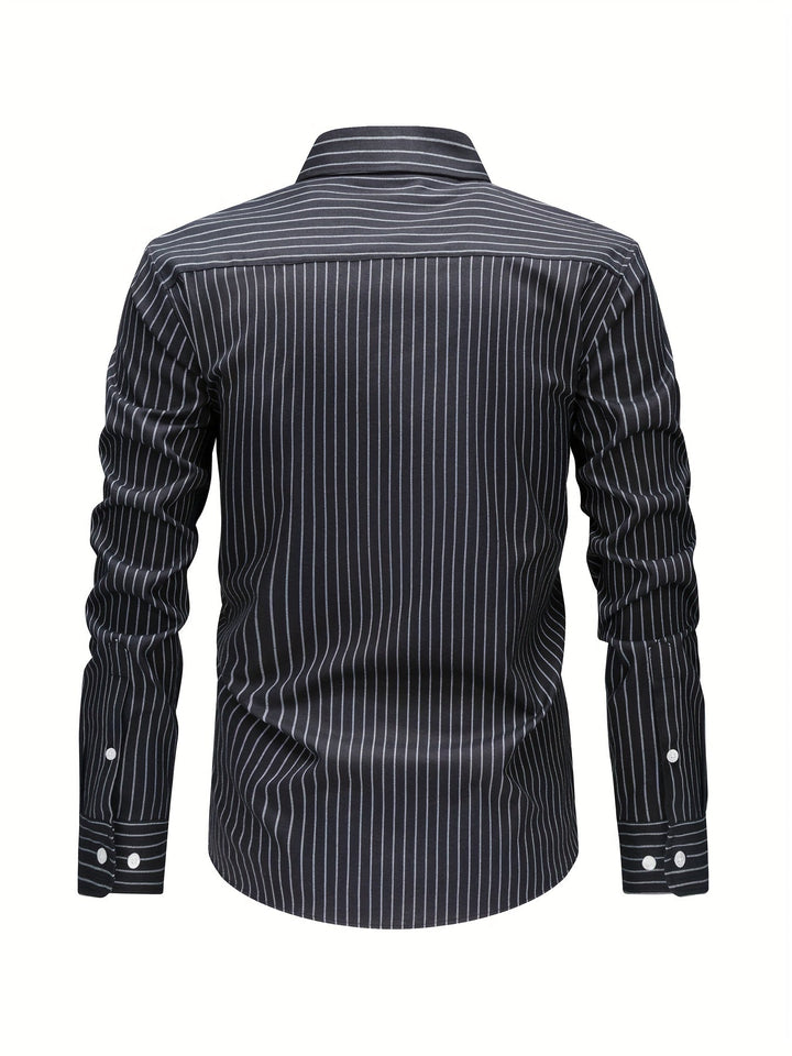 STRIPED COTTON SHIRT FOR MEN