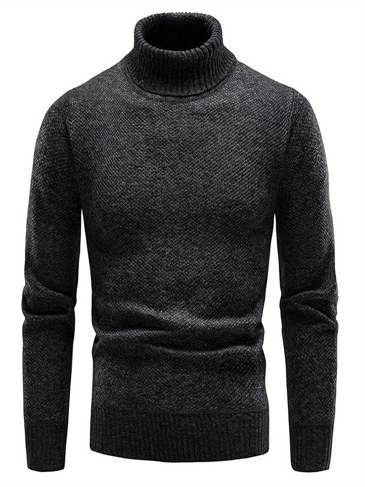 RIB KNIT LAPEL SWEATER FOR MEN