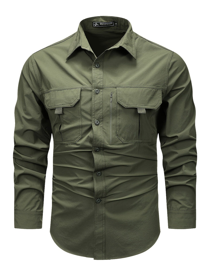 LONG SLEEVE CARGO SHIRT FOR MEN