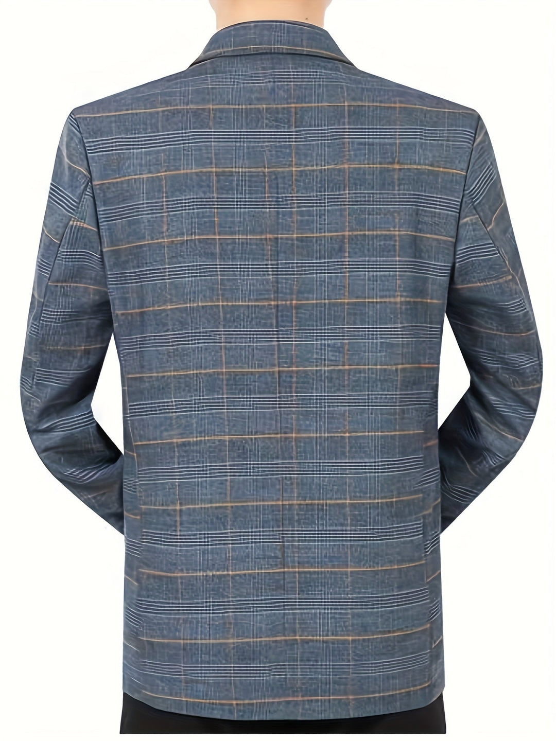 PLAID LAPEL BLAZER FOR MEN