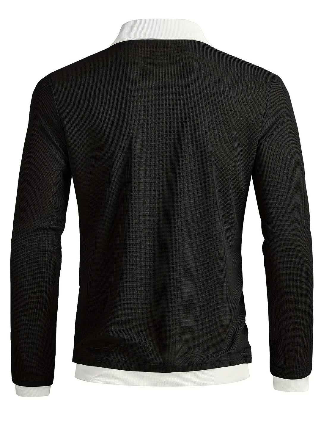 TEXTURED COLOURBLOCK POLO FOR MEN