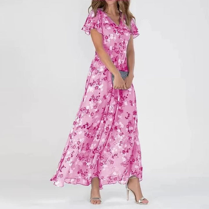BEAUMONT NICE | ROBE MAXI FLORALE ÉTÉ POUR FEMMES