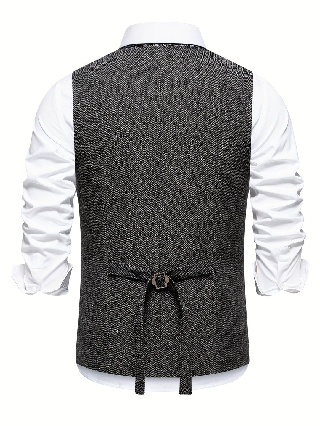 V NECK BUTTON VEST FOR MEN