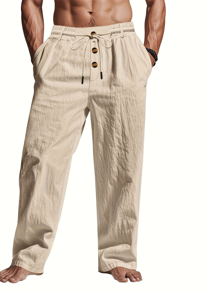 LOOSE FIT LINEN PANTS FOR MEN