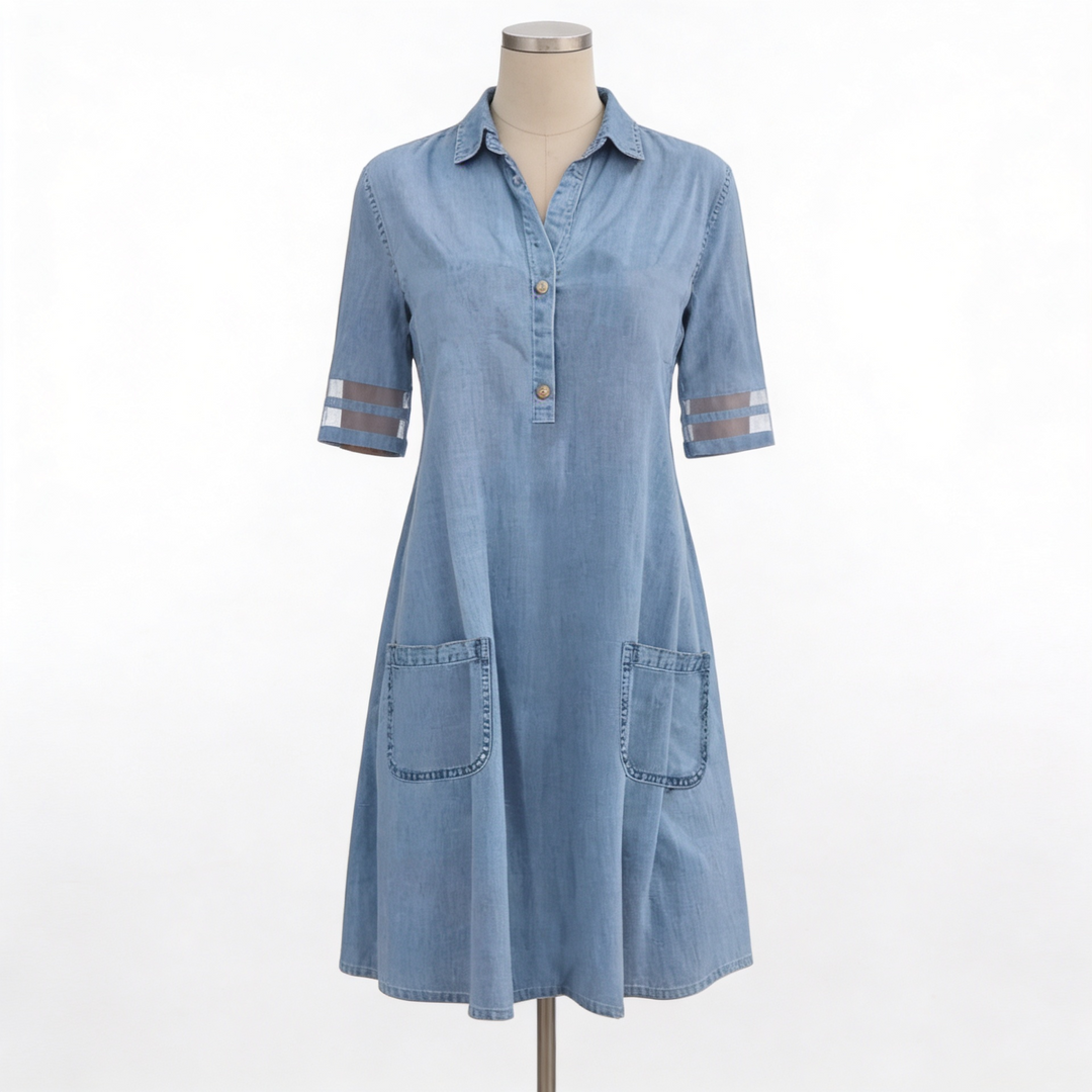 BEAUMONT NICE | ROBE CHEMISIER EN DENIM CLASSIQUE POUR FEMMES