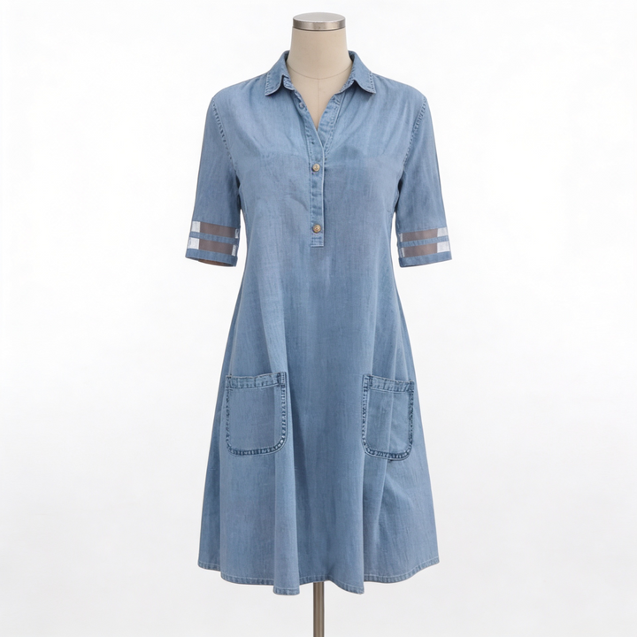 BEAUMONT NICE | ROBE CHEMISIER EN DENIM CLASSIQUE POUR FEMMES