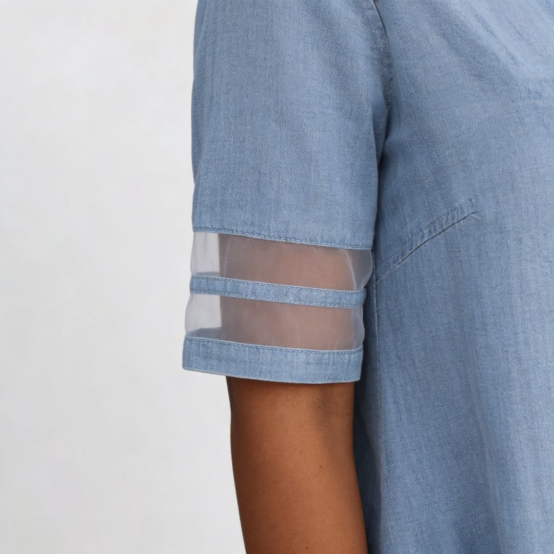BEAUMONT NICE | ROBE CHEMISIER EN DENIM CLASSIQUE POUR FEMMES