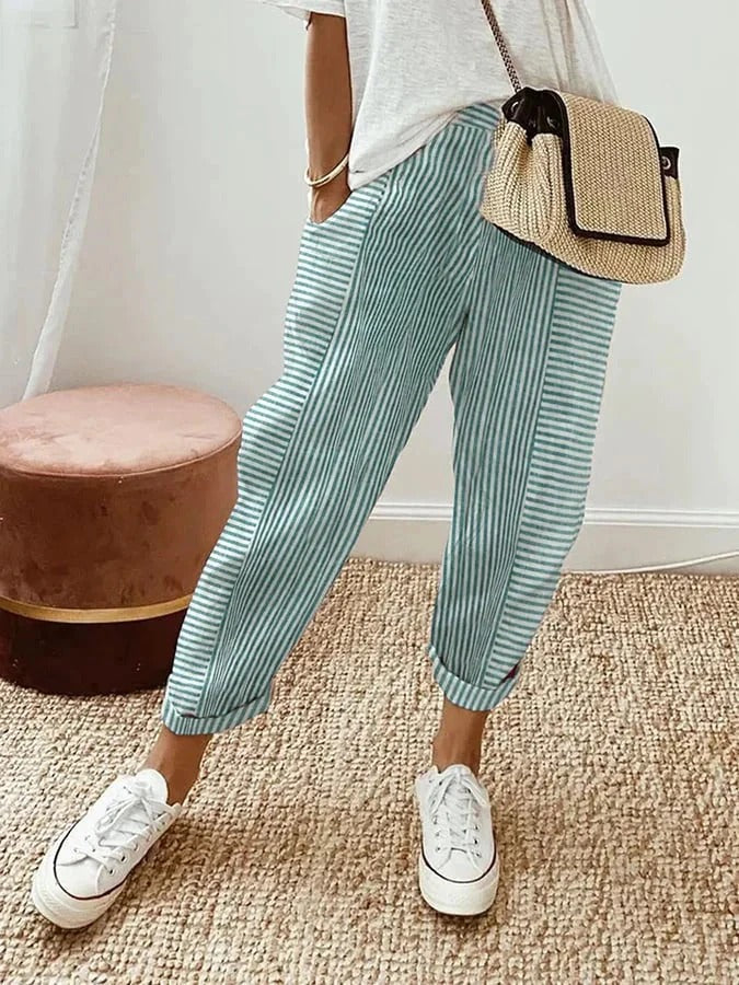 BEAUMONT NICE | PANTALONS RAYÉS STYLÉS POUR FEMMES