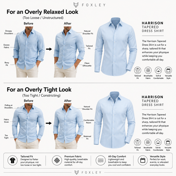 STRIPED POPLIN SHIRT FOR MEN