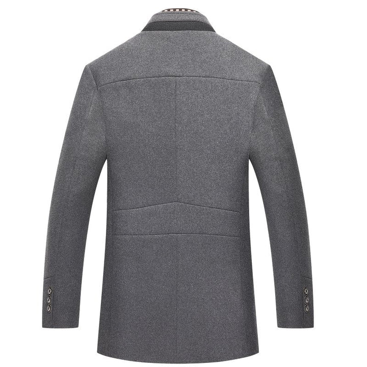 REMOVABLE COLLAR COAT FOR MEN
