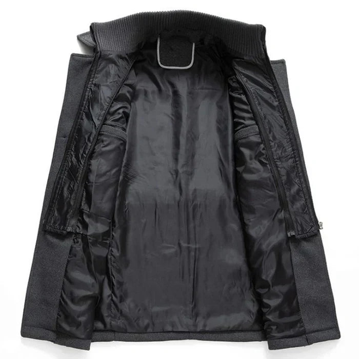 LONG BUTTON WINTER JACKET FOR MEN