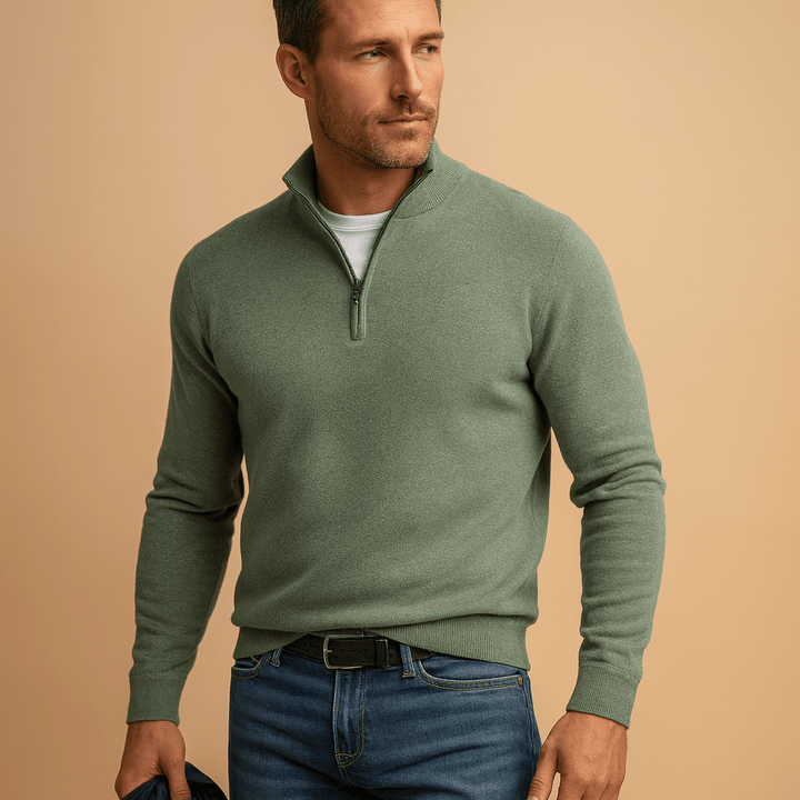 HALF ZIP SWEATER FOR MEN