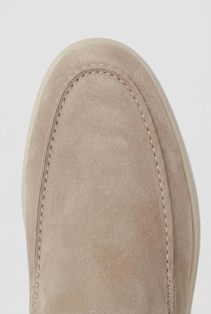OPEN-BACK SUEDE MULES FOR MEN