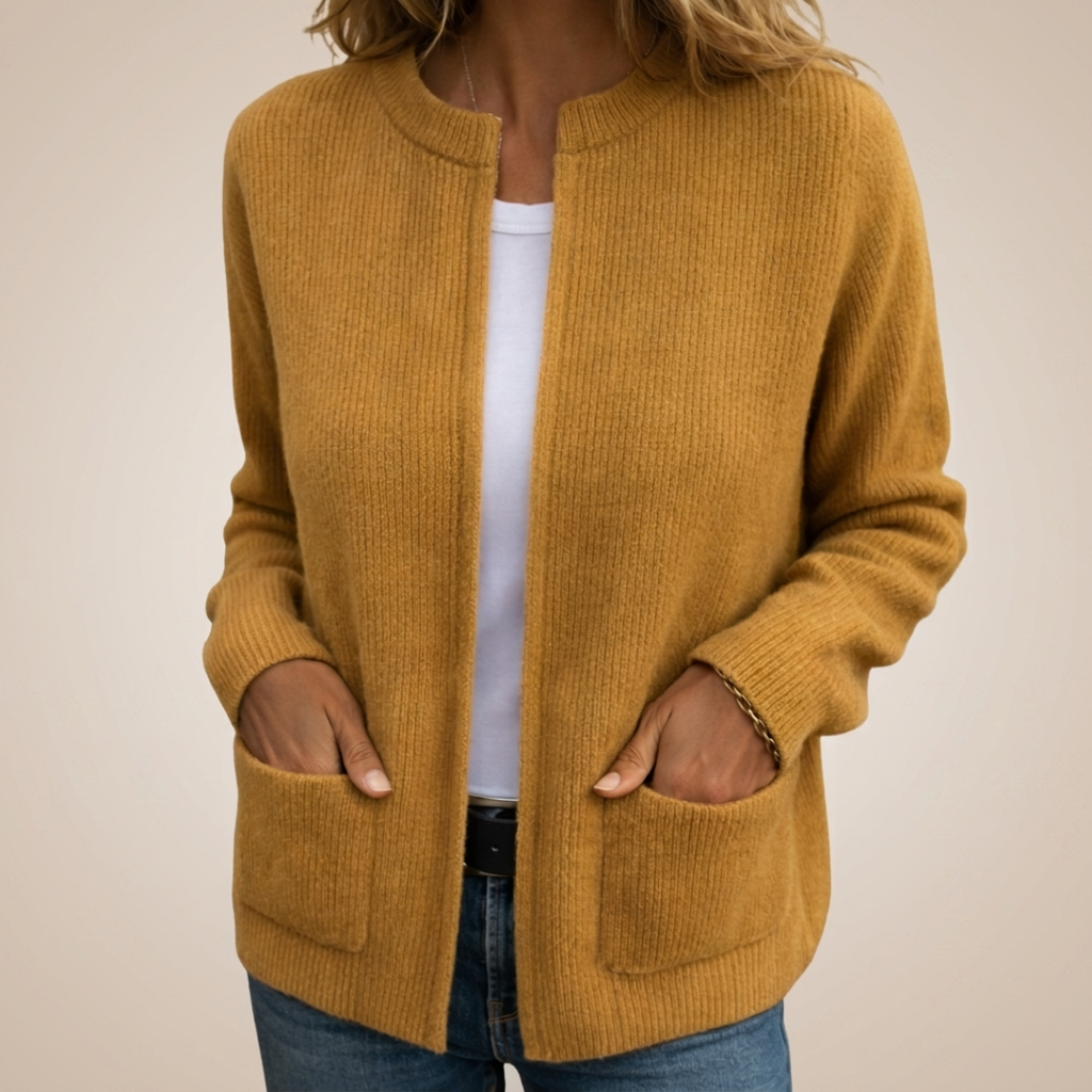 BEAUMONT NICE | GILET CÔTELÉ OUVERT POUR FEMMES