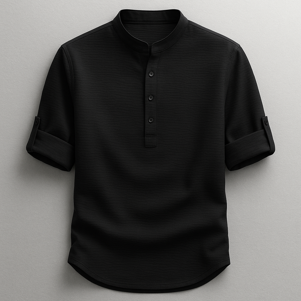 TEXTURED COTTON SHIRT FOR MEN
