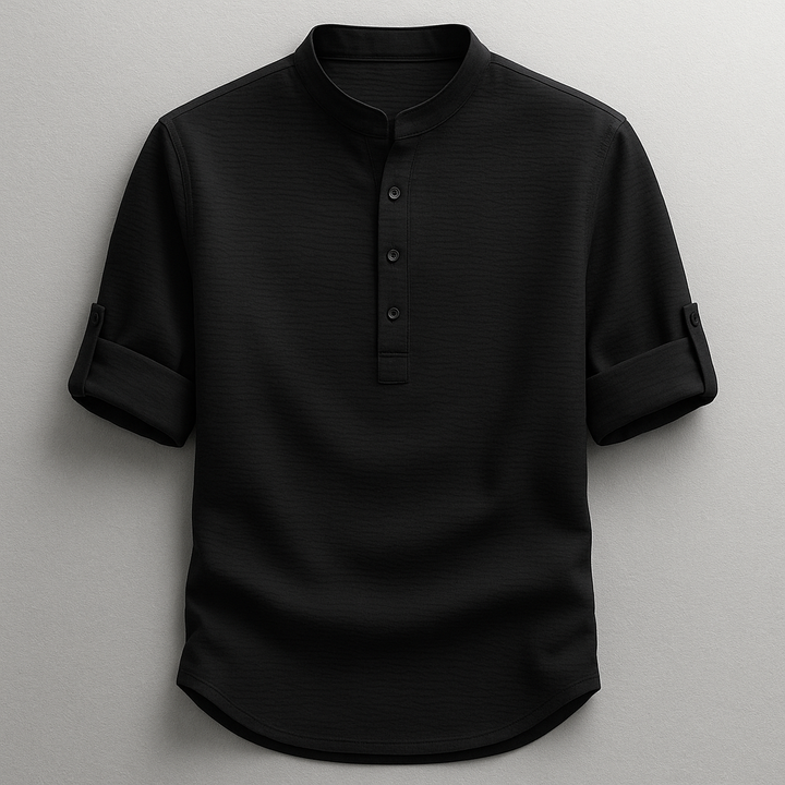 TEXTURED COTTON SHIRT FOR MEN