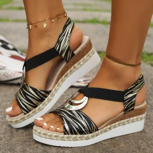 BEAUMONT NICE | SANDALES À TALON COMPENSÉ STYLÉES POUR FEMMES