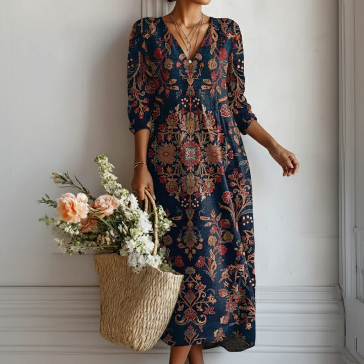 BEAUMONT NICE | ROBE IMPRIMÉE BOHO POUR FEMME
