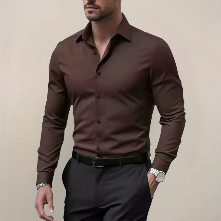 NOTCHED COLLAR SHIRT FOR MEN