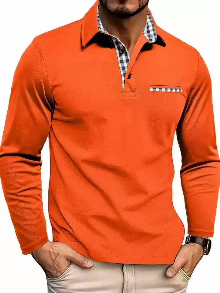 LONG SLEEVE POLO FOR MEN