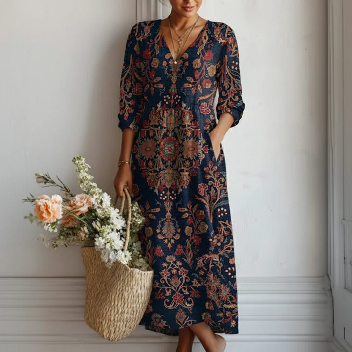 BEAUMONT NICE | ROBE IMPRIMÉE BOHO POUR FEMME
