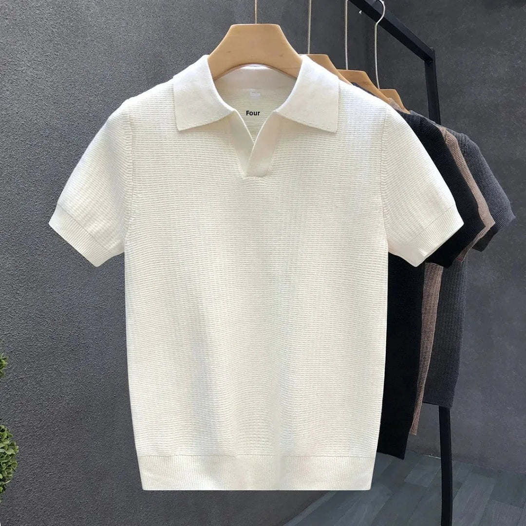 KNITTED POLO SHIRT FOR MEN