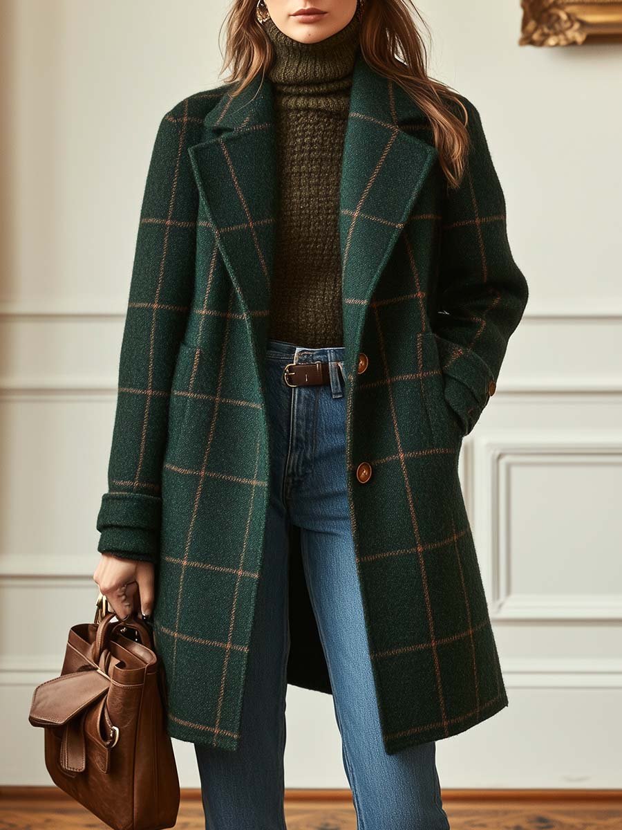 BEAUMONT NICE | MANTEAU À CARREAUX POUR FEMMES