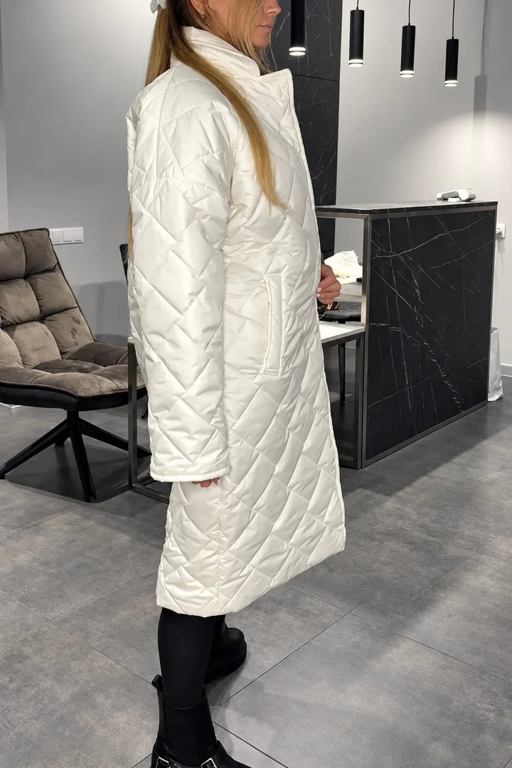 Kendall | Manteau matelassé doublé léopard