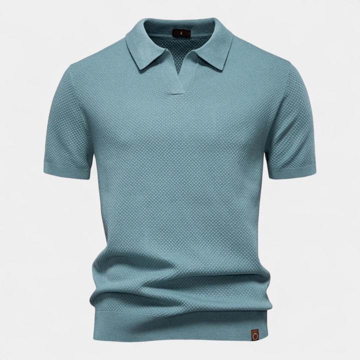 OPEN-COLLAR POLO FOR MEN