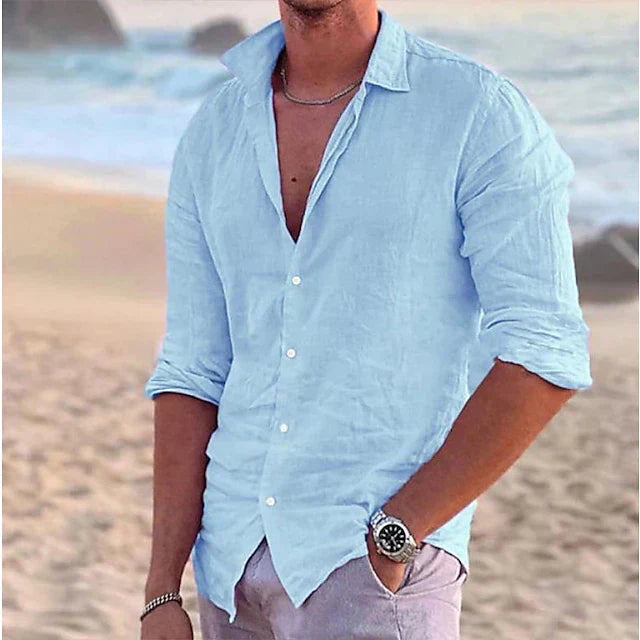 COTTON LINEN SHIRT FOR MEN