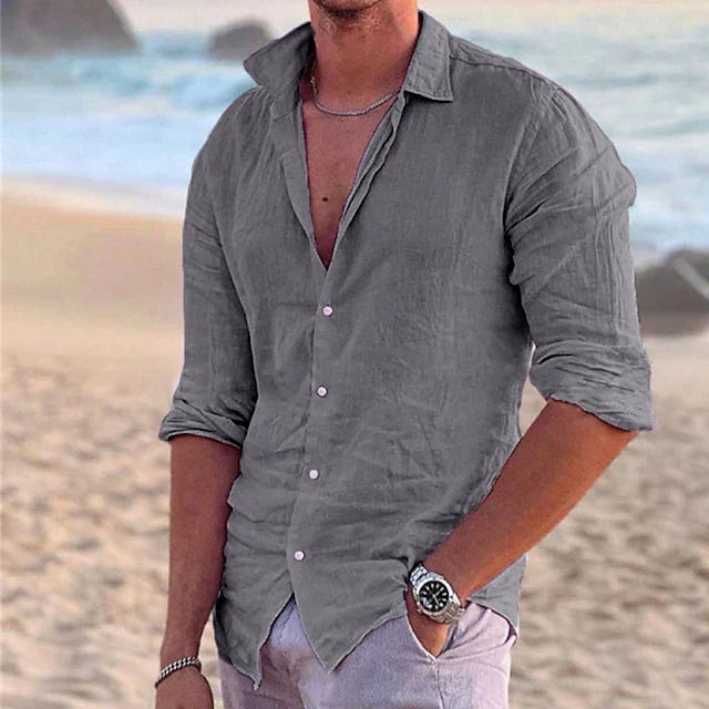 COTTON LINEN SHIRT FOR MEN