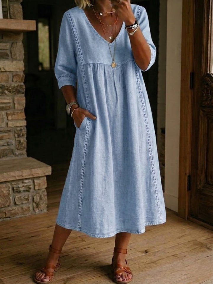BEAUMONT NICE | ROBE MIDI EN DENTELLE CHIC POUR FEMMES