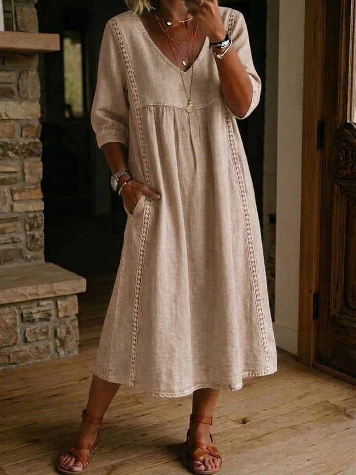 BEAUMONT NICE | ROBE MIDI EN DENTELLE CHIC POUR FEMMES