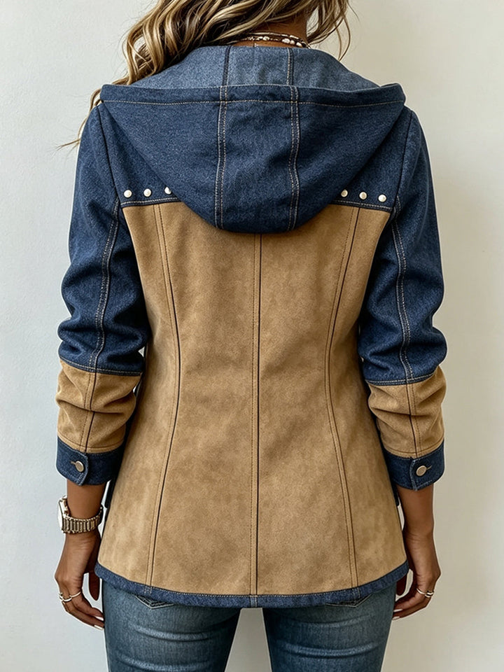 BEAUMONT NICE | VESTE À CAPUCHE CONTRASTÉE POUR FEMMES