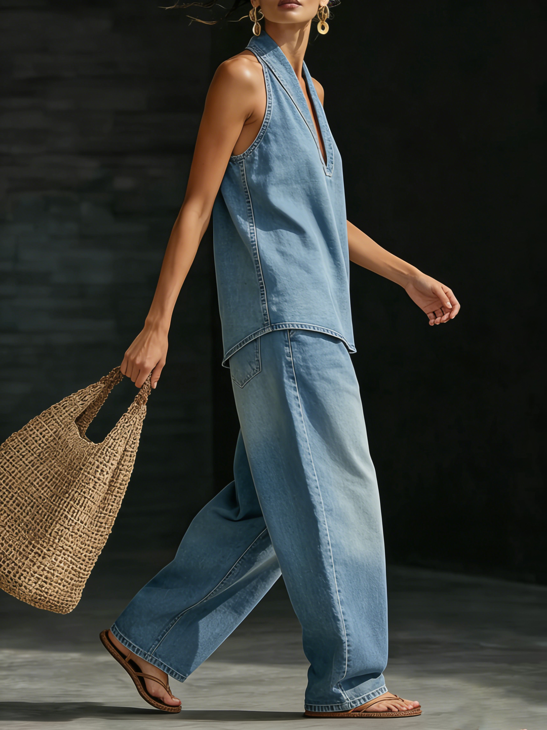 BEAUMONT NICE | ENSEMBLE DE DENIM DEUX PIÈCES POUR FEMMES